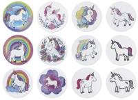 Naklejki papierowe na taśmie Jednorożce 500szt. Wydawca: Titanum. SmakLiter.pl Opakowanie Naklejki papierowe na taśmie Jednorożce 500szt