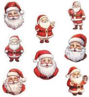 Naklejki papierowe na taśmie Mikołaj 500szt. Wydawca: Titanum. SmakLiter.pl Opakowanie Naklejki papierowe na taśmie Mikołaj 500szt