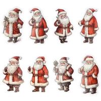 Naklejki papierowe na taśmie Mikołaje 250szt. Wydawca: Titanum. SmakLiter.pl Opakowanie Naklejki papierowe na taśmie Mikołaje 250szt