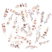 Naklejki pet kwiaty beige mist 30 szt. .. Wydawca: DP CRAFT. SmakLiter.pl Opakowanie Naklejki pet kwiaty beige mist 30 szt. .