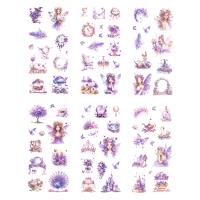 Naklejki pet wróżki amethyst  6 arkuszy. Wydawca: DP CRAFT. SmakLiter.pl Opakowanie Naklejki pet wróżki amethyst  6 arkuszy