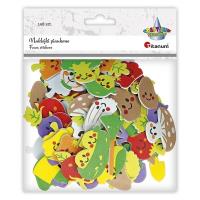 Opakowanie Naklejki piankowe warzywa mix 108szt