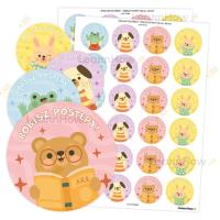 Opakowanie Naklejki pochwały 40mm 48szt