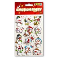 Opakowanie Naklejki puffy Emotion Snowmen