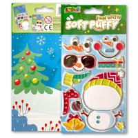 Opakowanie Naklejki puffy Fun with Snowman