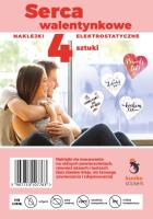Opakowanie Naklejki serca walentynkowe 4szt