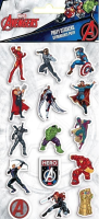 Naklejki wypukłe Avengers. Wydawca: Diakakis. SmakLiter.pl Opakowanie Naklejki wypukłe Avengers