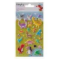 Opakowanie Naklejki wypukłe Dinozaury