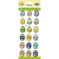 Opakowanie Naklejki wypukłe pisanki 22x30mm 18szt