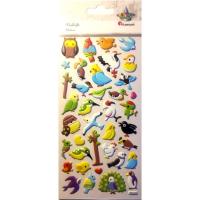 Opakowanie Naklejki wypukłe ptaki 38szt