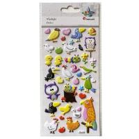 Opakowanie Naklejki wypukłe ptaki 39szt