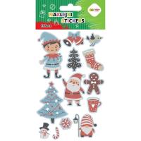 Naklejki Xmas blue 10x20cm HAPPY COLOR. Wydawca: GDD. SmakLiter.pl Opakowanie Naklejki Xmas blue 10x20cm HAPPY COLOR