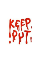 Naklejki żelowe na okno Keep Out czerwony. Wydawca: PartyDeco. SmakLiter.pl Opakowanie Naklejki żelowe na okno Keep Out czerwony