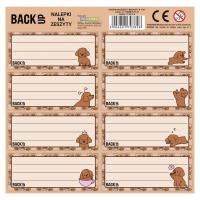 Opakowanie Nalepki na zeszyty BackUp 7 A17 (25szt) DERFORM