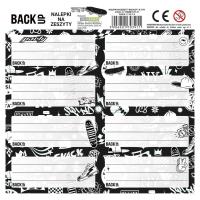 Opakowanie Nalepki na zeszyty BackUp 7 A57 (25szt) DERFORM