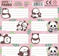 Opakowanie Nalepki na zeszyty Panda 10 (25szt) DERFORM