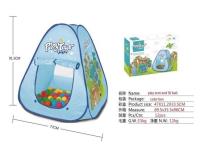 Namiot samorozkładający 77cm + 50 piłek Dinozaury. Wydawca: Ciuciubabka. SmakLiter.pl Opakowanie Namiot samorozkładający 77cm + 50 piłek Dinozaury