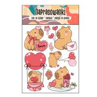 Opakowanie Naprasowanki Termo na Ubrania DTF Kapibara love