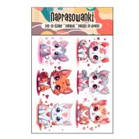 Opakowanie Naprasowanki Termo Naklejki na DTF Koty