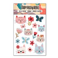 Opakowanie Naprasowanki Termo Naklejki na Ubrania Kotki