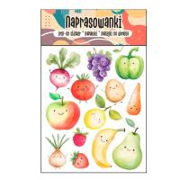 Opakowanie Naprasowanki Termo Naklejki na Ubrania Owoce...