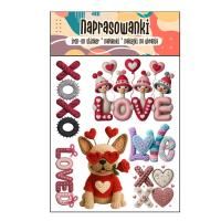 Opakowanie Naprasowanki XOXO Love Gęsi