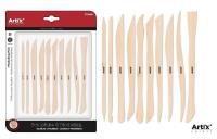 Narzędzia do rzeźbienia 10szt drewniane. Wydawca: Artix. SmakLiter.pl Opakowanie Narzędzia do rzeźbienia 10szt drewniane