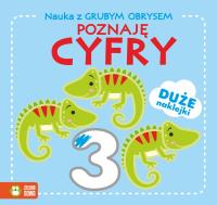 Okładka książki Nauka z grubym obrysem. Poznaję cyfry - uszkodzone
