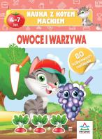 Nauka z kotem Maćkiem. Owoce i warzywa. Autor: Hristo Dimitrov. SmakLiter.pl Okładka książki Nauka z kotem Maćkiem. Owoce i warzywa