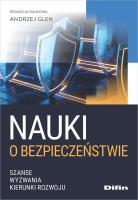 Okładka książki Nauki o bezpieczeństwie. Szanse, wyzwania..