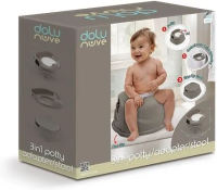 Nocnik 3w1 szary. Wydawca: Dolu. SmakLiter.pl Opakowanie Nocnik 3w1 szary