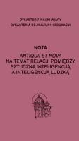 Nota Antiqua et vova na temat relacji pomiędzy... Autor: Dykasteria Nauki I Wiary. SmakLiter.pl Okładka książki Nota Antiqua et vova na temat relacji pomiędzy..