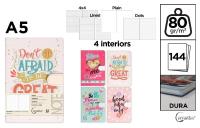 Notatnik A5/144K magnes MIX. Wydawca: Cervantes. SmakLiter.pl Opakowanie Notatnik A5/144K magnes MIX