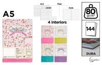 Notatnik A5/144K magnes Thank You MIX. Wydawca: Cervantes. SmakLiter.pl Opakowanie Notatnik A5/144K magnes Thank You MIX