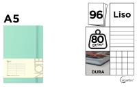 Opakowanie Notatnik A5/96K zielony pastelowy MIX