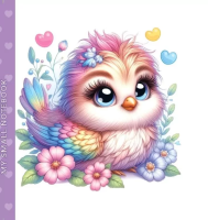 Opakowanie Notatnik ozdobny 100x100 48 stron gładki TW Ptaszek