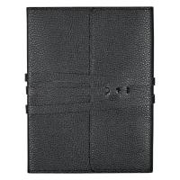 Notatnik wiązany ze sztucznej skóry czarny. Wydawca: Peter Pauper Press. SmakLiter.pl Opakowanie Notatnik wiązany ze sztucznej skóry czarny