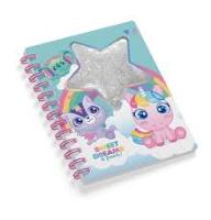 Notatnik z brokatową gwiazdką Sweet Dreams KL11667. Wydawca: Kids Euroswan. SmakLiter.pl Opakowanie Notatnik z brokatową gwiazdką Sweet Dreams KL11667