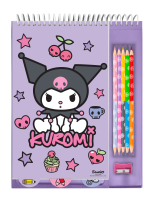 Opakowanie Notatnik z kredkami i temperówką Kuromi KU00014