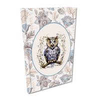 Notes A5 kratka Soft Touch Sowa. Wydawca: EV-Corp. SmakLiter.pl Opakowanie Notes A5 kratka Soft Touch Sowa