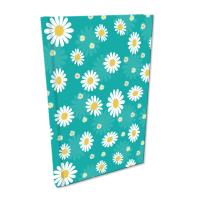 Notes A5 kratka Soft Touch Stokrotki na turkusie. Wydawca: EV-Corp. SmakLiter.pl Opakowanie Notes A5 kratka Soft Touch Stokrotki na turkusie