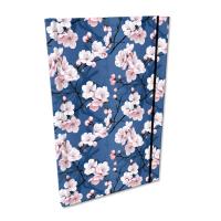 Notes A5 kratka z gumką Soft Touch Kwiat Wiśni. Wydawca: EV-Corp. SmakLiter.pl Opakowanie Notes A5 kratka z gumką Soft Touch Kwiat Wiśni