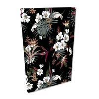 Notes A5 kratka z gumką Soft Touch Tropikalne Kwiaty. Wydawca: EV-Corp. SmakLiter.pl Opakowanie Notes A5 kratka z gumką Soft Touch Tropikalne Kwiaty