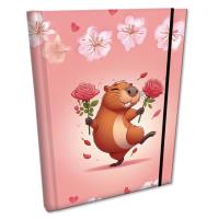 Notes B6 kratka z gumką Soft Touch Dancing Queen. Wydawca: EV-Corp. SmakLiter.pl Opakowanie Notes B6 kratka z gumką Soft Touch Dancing Queen