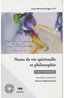 Okładka książki Notes de vie spirituelle et philospohie