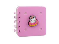 Opakowanie Notes silikon różowy + przypinka