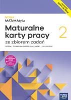 Nowa Matematyka 2 maturalne karty pracy zakres rozszerzony EDYCJA 2025. Autor: Wej Karolina, Dorota Ponczek. SmakLiter.pl Okładka książki Nowa Matematyka 2 maturalne karty pracy zakres rozszerzony EDYCJA 2025