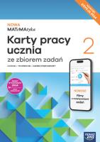 Nowa Matematyka karty pracy ze zbiorem zadań 2 zakres podstawowy EDYCJA 2025. Autor: Wej Karolina, Dorota Ponczek. SmakLiter.pl Okładka książki Nowa Matematyka karty pracy ze zbiorem zadań 2 zakres podstawowy EDYCJA 2025