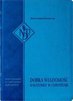 Okładka książki Nowy Testament NPD, błękitna z paginatorami
