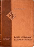 Okładka książki Nowy Testament NPD, karmelowa z paginatorami